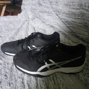 ASICS Black and White Athletic Shoes